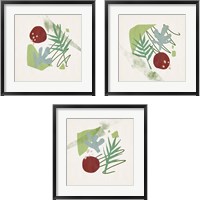 Framed 'Grassland  3 Piece Framed Art Print Set' border=