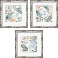 Framed 'Tropical Welcome 3 Piece Framed Art Print Set' border=
