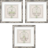 Framed 'Bathroom 3 Piece Framed Art Print Set' border=