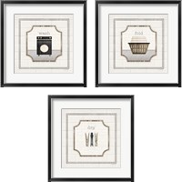 Framed 'Laundry 3 Piece Framed Art Print Set' border=