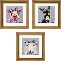 Framed 'Farm Pop 3 Piece Framed Art Print Set' border=