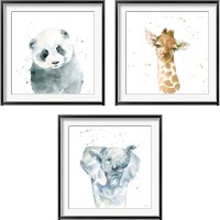 Framed Baby Animals 3 Piece Framed Art Print Set