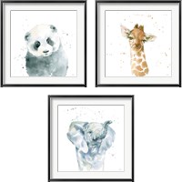 Framed Baby Animals 3 Piece Framed Art Print Set