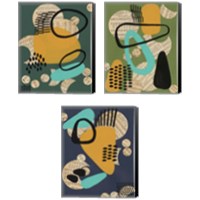 Framed Contemporary Configuration 3 Piece Canvas Print Set