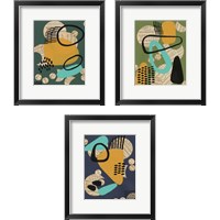 Framed Contemporary Configuration 3 Piece Framed Art Print Set