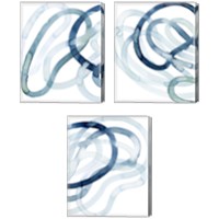 Framed 'Lazuli  3 Piece Canvas Print Set' border=