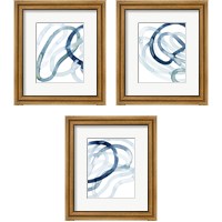 Framed 'Lazuli  3 Piece Framed Art Print Set' border=