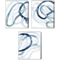 Framed 'Lazuli  3 Piece Canvas Print Set' border=