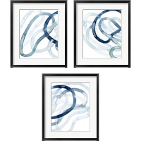 Framed 'Lazuli  3 Piece Framed Art Print Set' border=