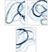 Framed 'Lazuli  3 Piece Art Print Set' border=