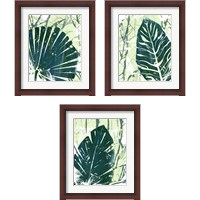 Framed 'Palm Pastiche 3 Piece Framed Art Print Set' border=