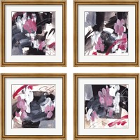 Framed 'Holding Fire 4 Piece Framed Art Print Set' border=