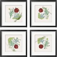 Framed 'Grassland  4 Piece Framed Art Print Set' border=