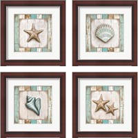 Framed Beach 4 Piece Framed Art Print Set