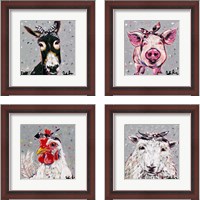 Framed Farm Pop 4 Piece Framed Art Print Set