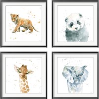Framed Baby Animals 4 Piece Framed Art Print Set