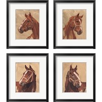 Framed Thoroughbred 4 Piece Framed Art Print Set