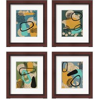 Framed Contemporary Configuration 4 Piece Framed Art Print Set