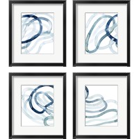 Framed 'Lazuli  4 Piece Framed Art Print Set' border=