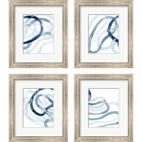 Framed 'Lazuli  4 Piece Framed Art Print Set' border=