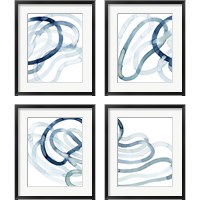 Framed 'Lazuli  4 Piece Framed Art Print Set' border=