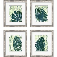Framed 'Palm Pastiche 4 Piece Framed Art Print Set' border=