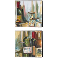 Framed 'Wine Room 2 Piece Canvas Print Set' border=