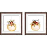 Framed 'Holiday Ornament 2 Piece Framed Art Print Set' border=