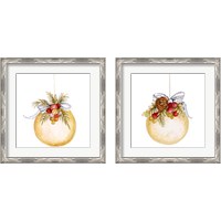 Framed 'Holiday Ornament 2 Piece Framed Art Print Set' border=