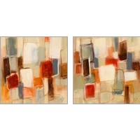 Framed 'Peaceful Prelude Square 2 Piece Art Print Set' border=