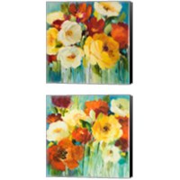 Framed 'Flower Power 2 Piece Canvas Print Set' border=