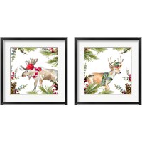 Framed Holiday Animal 2 Piece Framed Art Print Set