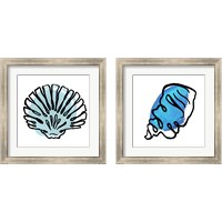 Framed 'Coastal Contours 2 Piece Framed Art Print Set' border=