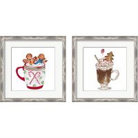 Framed 'Gingerbread and a Mug Full of Cocoa 2 Piece Framed Art Print Set' border=