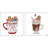 Framed Gingerbread and a Mug Full of Cocoa 2 Piece Art Print Set