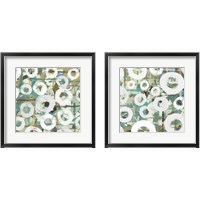 Framed 'White Spheres 2 Piece Framed Art Print Set' border=