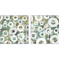 Framed 'White Spheres 2 Piece Art Print Set' border=