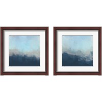 Framed 'Ocean Fog 2 Piece Framed Art Print Set' border=