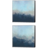 Framed 'Ocean Fog 2 Piece Canvas Print Set' border=