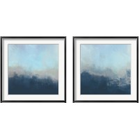 Framed 'Ocean Fog 2 Piece Framed Art Print Set' border=