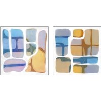 Framed 'Color Litho 2 Piece Art Print Set' border=