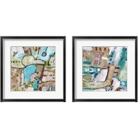 Framed 'City Life 2 Piece Framed Art Print Set' border=