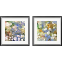 Framed 'Flower Impression 2 Piece Framed Art Print Set' border=