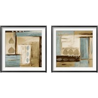 Framed Fall Abstract 2 Piece Framed Art Print Set