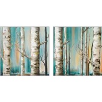 Framed Birch Forest 2 Piece Art Print Set