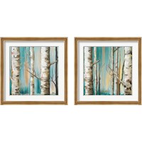 Framed 'Birch Forest 2 Piece Framed Art Print Set' border=