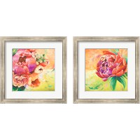 Framed Beautiful Bouquet of Peonies 2 Piece Framed Art Print Set