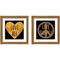 Framed Love and Live 2 Piece Framed Art Print Set