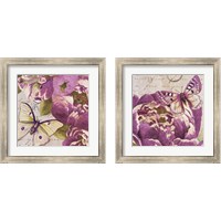 Framed 'Beautiful Peonies in Paris 2 Piece Framed Art Print Set' border=