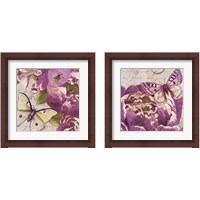 Framed 'Beautiful Peonies in Paris 2 Piece Framed Art Print Set' border=